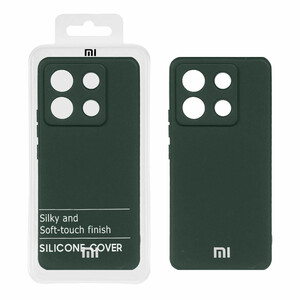 قاب نیو سیلیکون محافظ لنزدار RFF مدل Xiaomi Redmi Note 13 Pro 5G / Poco X6 5G - سبزتیره (پک دار)