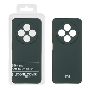 قاب نیو سیلیکون محافظ لنزدار RFF مدل Xiaomi Redmi 14C / Redmi A4 / Poco C75 - سبز تیره (پک دار)