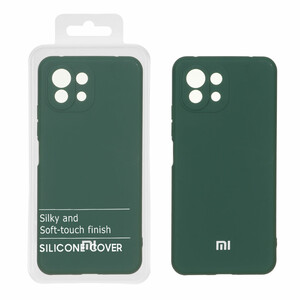 قاب نیو سیلیکون محافظ لنزدار RFF مدل Xiaomi Mi 11 Lite - سبز (پک دار)