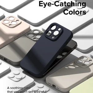 قاب نیو سیلیکون محافظ لنزدار RFF مدل Xiaomi Redmi 12 / Poco M6 Pro 5G - سرمه ای (پک دار)