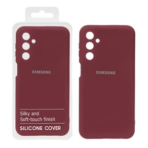 قاب نیو سیلیکون محافظ لنزدار RFF مدل Samsung M34 - عنابی (پک دار)