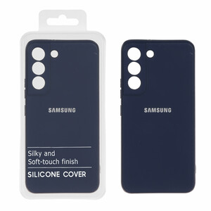قاب نیو سیلیکون محافظ لنزدار RFF مدل Samsung Galaxy S22 - سرمه ای (پک دار)