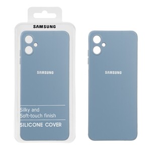 قاب نیو سیلیکون محافظ لنزدار RFF مدل Samsung A05 - آبی فیلی (پک دار)