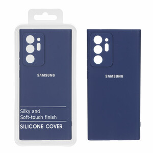 قاب نیو سیلیکون محافظ لنزدار RFF مدل Samsung Galaxy Note20 Ultra - سرمه ای (پک دار)