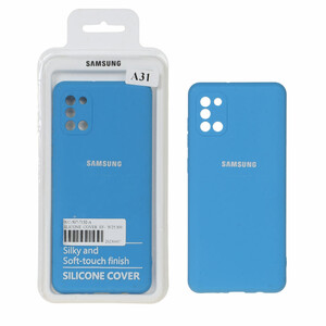 قاب نیو سیلیکون محافظ لنزدار RFF مدل Samsung Galaxy A31 - آبی (پک دار)