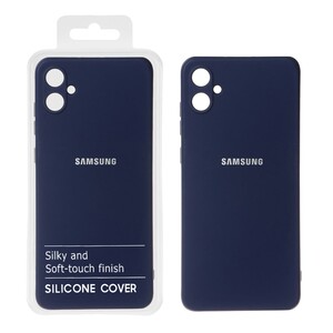 قاب نیو سیلیکون محافظ لنزدار RFF مدل Samsung Galaxy A05 - سرمه ای (پک دار)