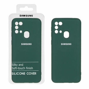 قاب نیو سیلیکون محافظ لنزدار RFF مدل Samsung Galaxy M31 - سبز (پک دار)