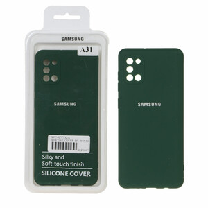 قاب نیو سیلیکون محافظ لنزدار RFF مدل Samsung Galaxy A31 - سبز (پک دار)