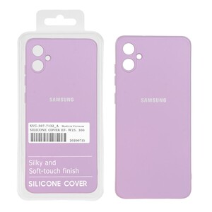 قاب نیو سیلیکون محافظ لنزدار RFF مدل Samsung A05 - یاسی (پک دار)