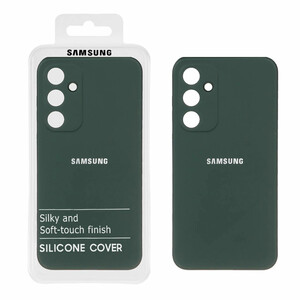 قاب نیو سیلیکون محافظ لنزدار RFF مدل Samsung Galaxy A35 - سبزتیره (پک دار)