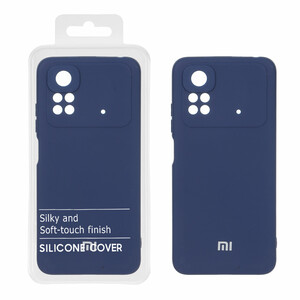 قاب نیو سیلیکون محافظ لنزدار RFF مدل Xiaomi Poco M4 Pro 4G - سرمه ای (پک دار)