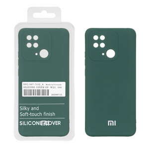 قاب نیو سیلیکون محافظ لنزدار RFF مدل Xiaomi Redmi 10C / Redmi 10 Power / Poco C40 - سبز (پک دار)