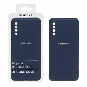 قاب نیو سیلیکون محافظ لنزدار RFF مدل Samsung Galaxy A70 / A70s - سرمه ای (پک دار)