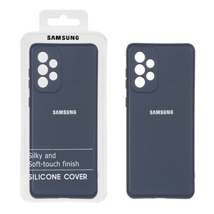 قاب نیو سیلیکون محافظ لنزدار RFF مدل Samsung Galaxy A73 - سرمه ای (پک دار)