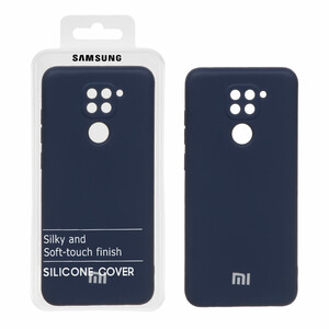 قاب نیو سیلیکون محافظ لنزدار RFF مدل Xiaomi Redmi Note 9 / Redmi 10X 5G / Redmi 10X Pro 5G - سرمه ای (پک دار)