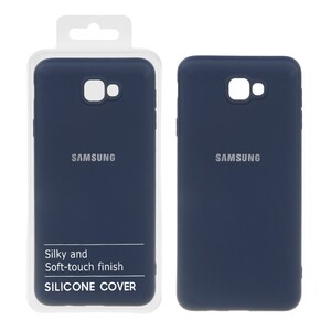 قاب نیو سیلیکون محافظ لنزدار RFF مدل Samsung Galaxy J7 Prime / G610 - سرمه ای (پک دار)