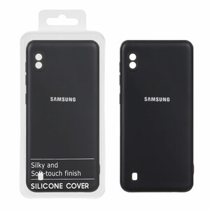 قاب نیو سیلیکون محافظ لنزدار RFF مدل Samsung Galaxy A10 / M10 - مشکی (پک دار)
