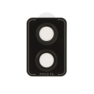 محافظ لنز رینگی اورجینال شابلون دار Xiaomi Poco F6 - مشکی
