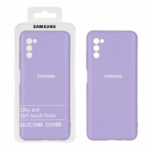 قاب نیو سیلیکون محافظ لنزدار RFF مدل Samsung A03S / A02S - یاسی (پک دار)