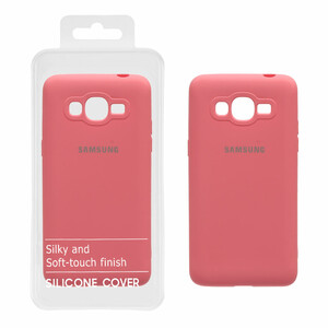 قاب نیو سیلیکون محافظ لنزدار RFF مدل Samsung Galaxy J2 Prime / G530 / Grand Prime - صورتی روشن (پک دار)