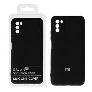 قاب نیو سیلیکون محافظ لنزدار RFF مدل Xiaomi Poco M3 - مشکی (پک دار)