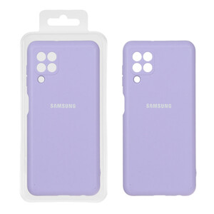 قاب نیو سیلیکون محافظ لنزدار RFF مدل Samsung Galaxy A22 4G / M22 / M32 4G / F22 - یاسی (پک دار)