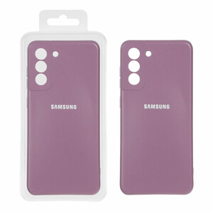 قاب نیو سیلیکون محافظ لنزدار RFF مدل Samsung S21 Fe - بادمجانی کد 8 (پک دار)