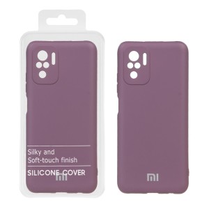 قاب نیو سیلیکون محافظ لنزدار RFF مدل Xiaomi Redmi Note 10 - 4G / Note 10S / Poco M5S - بادمجانی کد7 (پک دار)
