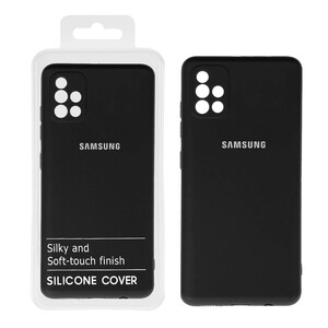 قاب نیو سیلیکون محافظ لنزدار RFF مدل Samsung A51 - 4G - مشکی کد 5 (پک دار)