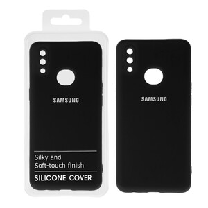 قاب نیو سیلیکون محافظ لنزدار RFF مدل Samsung A10S - مشکی کد2 (پک دار)