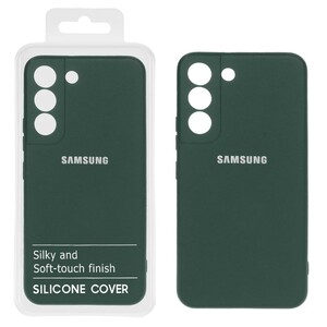 قاب نیو سیلیکون محافظ لنزدار RFF مدل Samsung S22 Plus - سبزتیره کد 6 (پک دار)