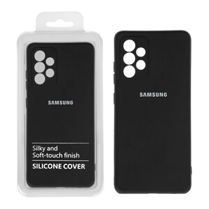 قاب نیو سیلیکون محافظ لنزدار RFF مدل Samsung A52 / A52S مشکی (پک دار)