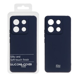 قاب نیو سیلیکون محافظ لنزدار RFF مدل Xiaomi Redmi Note 13 Pro 5G / Poco X6 5G - سرمه ای (پک دار)