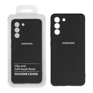 قاب نیو سیلیکون محافظ لنزدار RFF مدل Samsung S21 FE مشکی (پک دار)