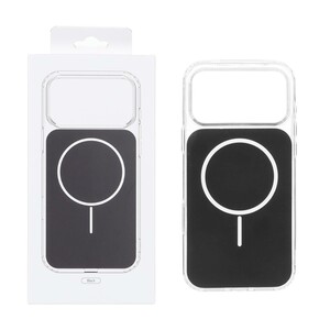 قاب پشت رنگی دور ژله ای با قابلیت شارژ MagSafe مدل Apple iPhone 17 Pro - مشکی (پک دار)