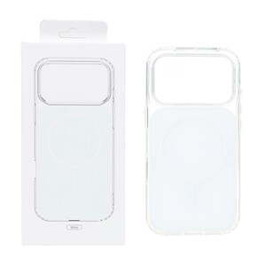قاب پشت رنگی دور ژله ای با قابلیت شارژ MagSafe مدل Apple iPhone 17 Pro - سفید (پک دار)
