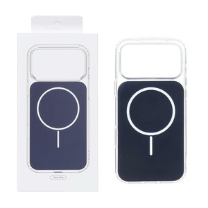 قاب پشت رنگی دور ژله ای با قابلیت شارژ MagSafe مدل Apple iPhone 17 Pro Max - سرمه ای (پک دار)