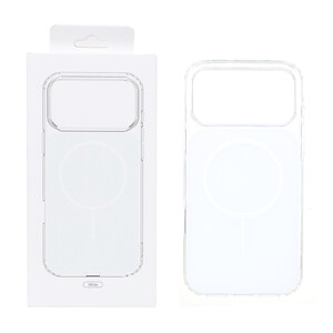قاب پشت رنگی دور ژله ای با قابلیت شارژ MagSafe مدل Apple iPhone 17 Pro Max - سفید (پک دار)