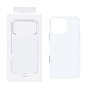 قاب پشت رنگی دور ژله ای با قابلیت شارژ MagSafe مدل Apple iPhone 16 Pro Max - سفید (پک دار)