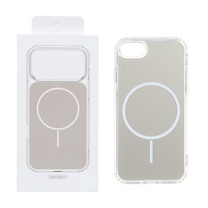 قاب پشت رنگی دور ژله ای با قابلیت شارژ MagSafe مدل Apple iPhone 7 / iPhone 8 / iPhone SE (2020) - صحرایی (پک دار)