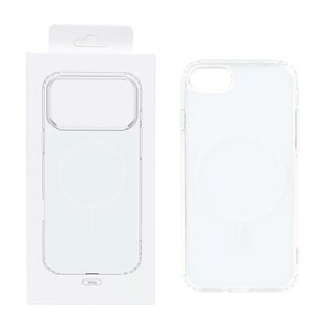 قاب پشت رنگی دور ژله ای با قابلیت شارژ MagSafe مدل Apple iPhone 7 / iPhone 8 / iPhone SE (2020) - سفید (پک دار)