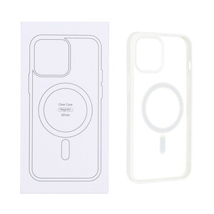 قاب شفاف Apple iPhone 12 Pro Max با قابلیت شارژ MagSafe - سفید (پک دار)