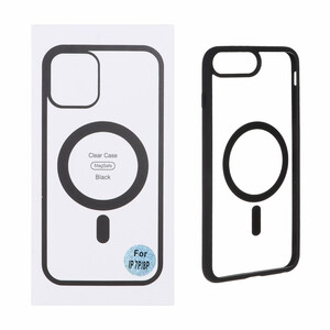 قاب شفاف Apple iPhone 7 Plus / iPhone 8 Plus با قابلیت شارژ MagSafe - مشکی (پک دار)