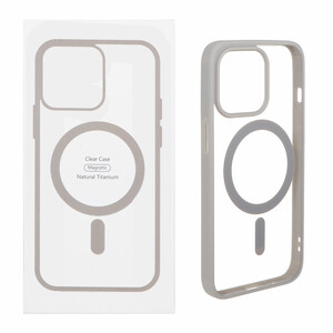 قاب شفاف Apple iPhone 13 Pro با قابلیت شارژ MagSafe - خاکستری (پک دار)