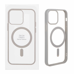 قاب شفاف Apple iPhone 12 Pro / iPhone 12 با قابلیت شارژ MagSafe - خاکستری (پک دار)