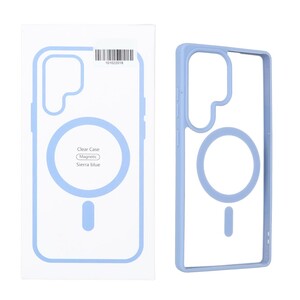 قاب شفاف Samsung Galaxy S25 Ultra با قابلیت شارژ MagSafe - آبی (پک دار)