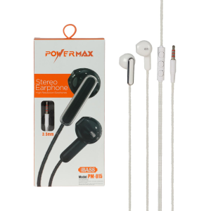 هندزفری باسیم Power Max مدل PM-015 - سفید