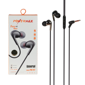 هندزفری باسیم Power Max مدل PM-017 - مشکی