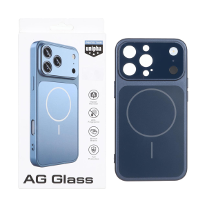 قاب اورجینال AG Glass محافظ لنز برجسته براق Magsafe مدل Apple iPhone 13 Pro - سرمه ای (پک دار) - MPS