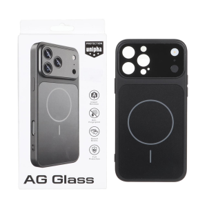 قاب اورجینال AG Glass محافظ لنز برجسته براق Magsafe مدل Apple iPhone 13 Pro Max - مشکی (پک دار) - MPS